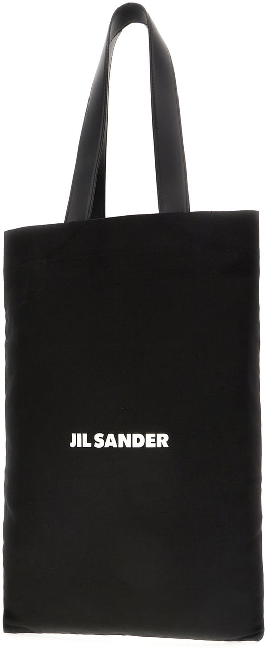 Jil Sander Jil Sander Black canvas shopping bag Zwart
