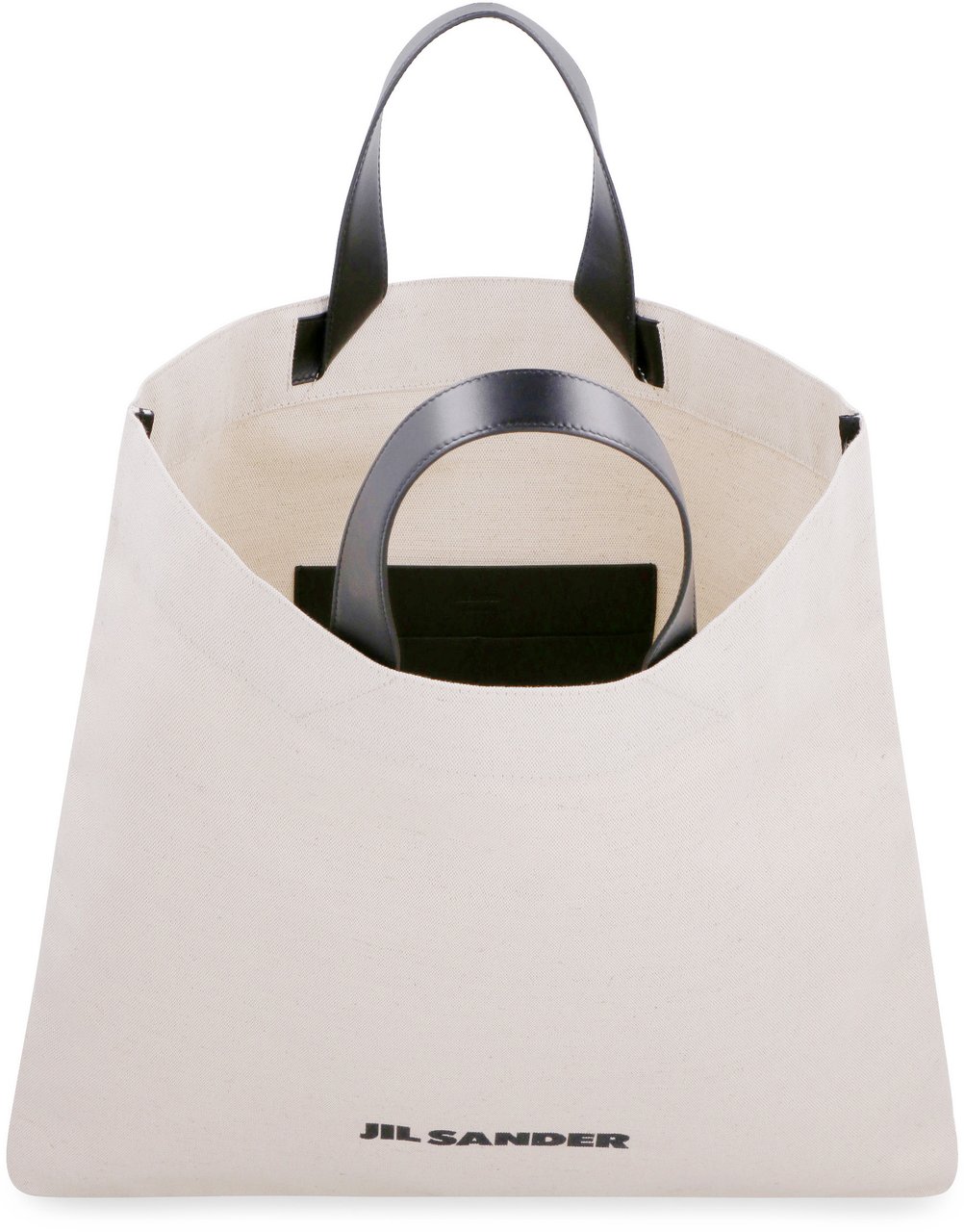 Jil Sander Canvas tote bag Neutraal