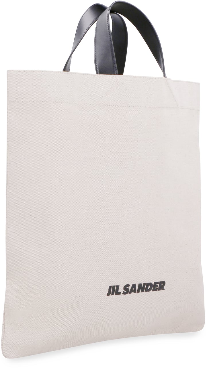 Jil Sander Canvas tote bag Neutraal