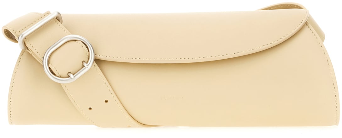 Jil Sander Jil Sander Beige leather small Cannolo crossbody bag Beige