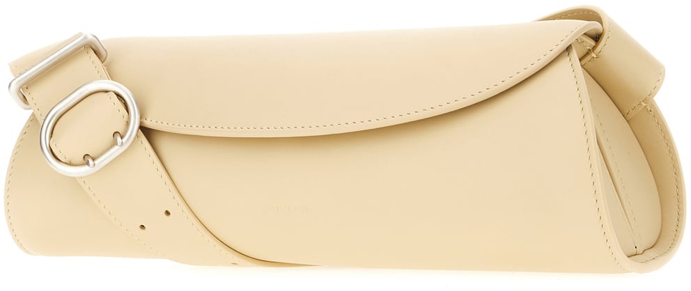 Jil Sander Jil Sander Beige leather small Cannolo crossbody bag Beige