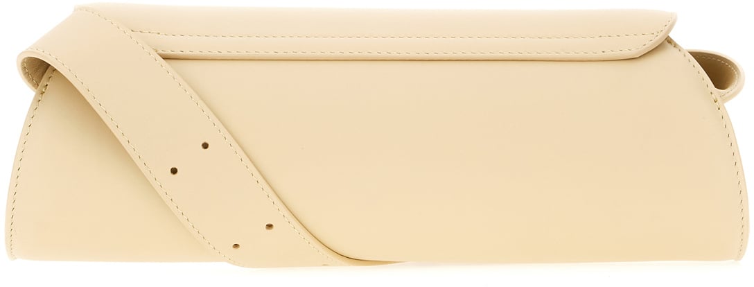 Jil Sander Jil Sander Beige leather small Cannolo crossbody bag Beige