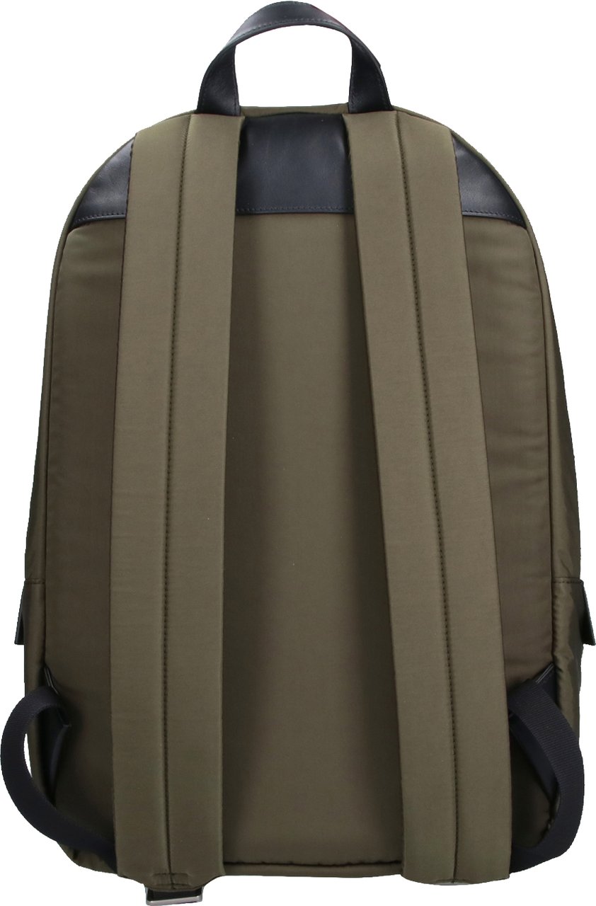 Jil Sander Green Urban Double Zip Fabric Backpack Groen