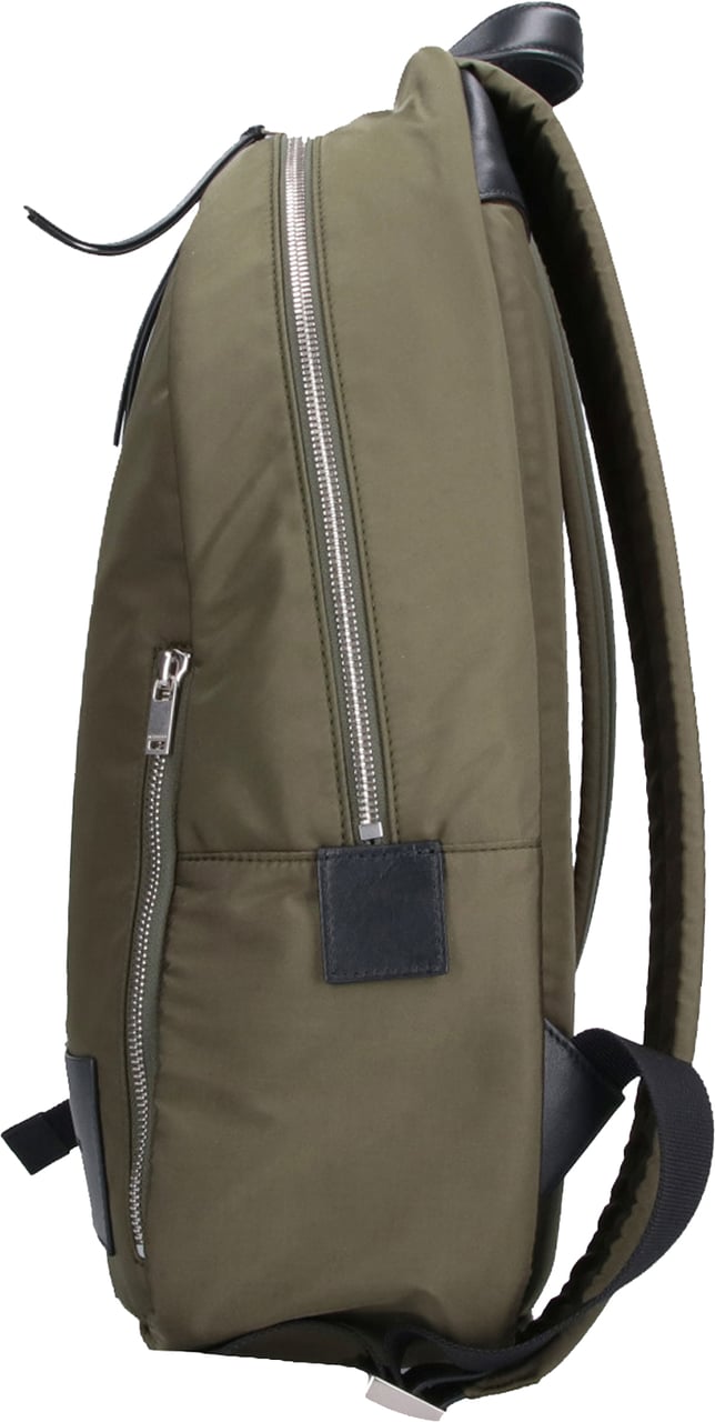 Jil Sander Green Urban Double Zip Fabric Backpack Groen