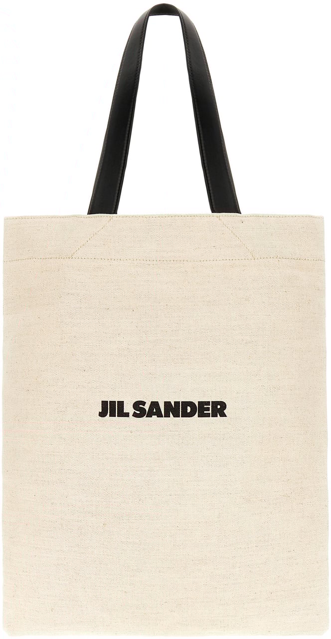 Jil Sander Jil Sander Sand canvas shopping bag Neutraal