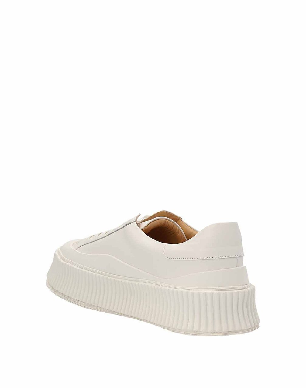 Jil Sander Jil Sander Maxi Sole Leather Sneakers Wit