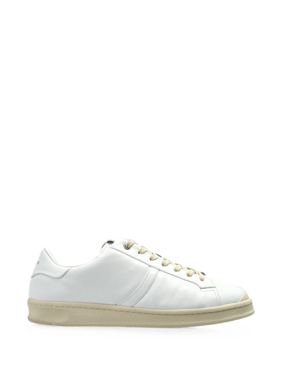 Jil Sander White Leather Low-Profile Sneakers Wit