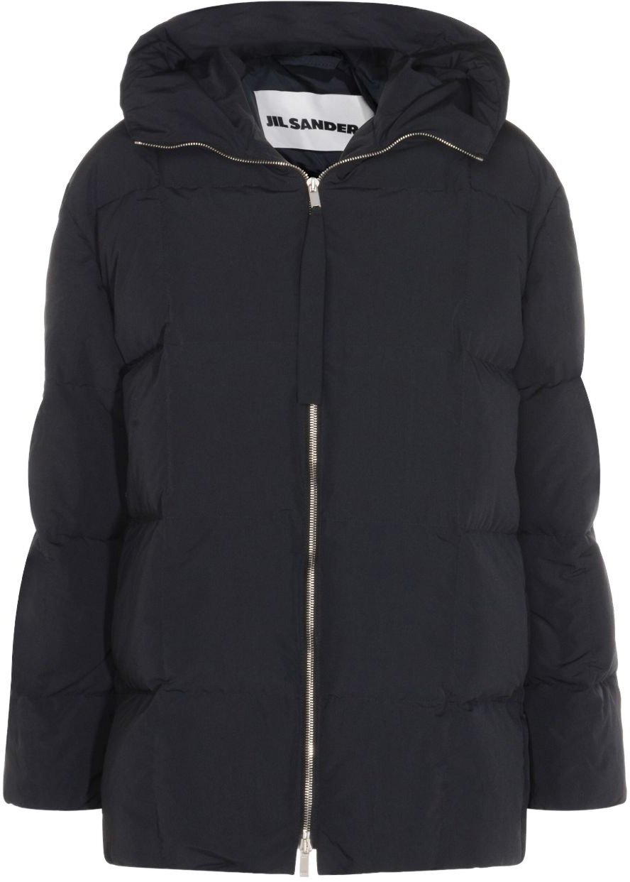 Jil Sander Coats Black Zwart