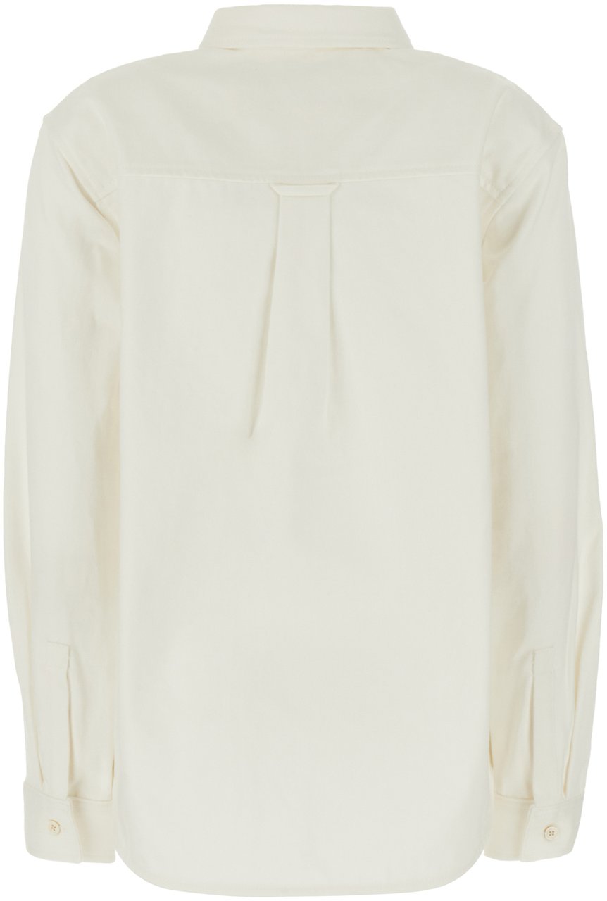 Jil Sander Jil Sander Ivory denim oversize shirt Wit