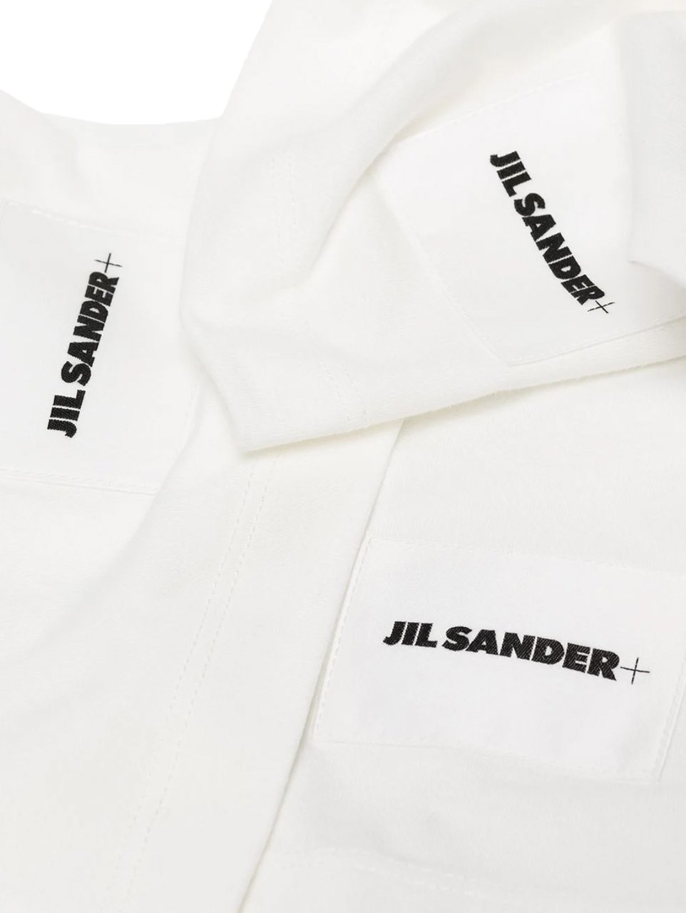 Jil Sander T-shirt Small Logo 3-pack White Wit