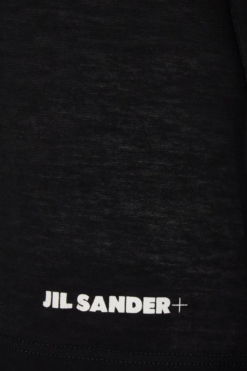 Jil Sander Jil Sander Black cotton t-shirt Zwart