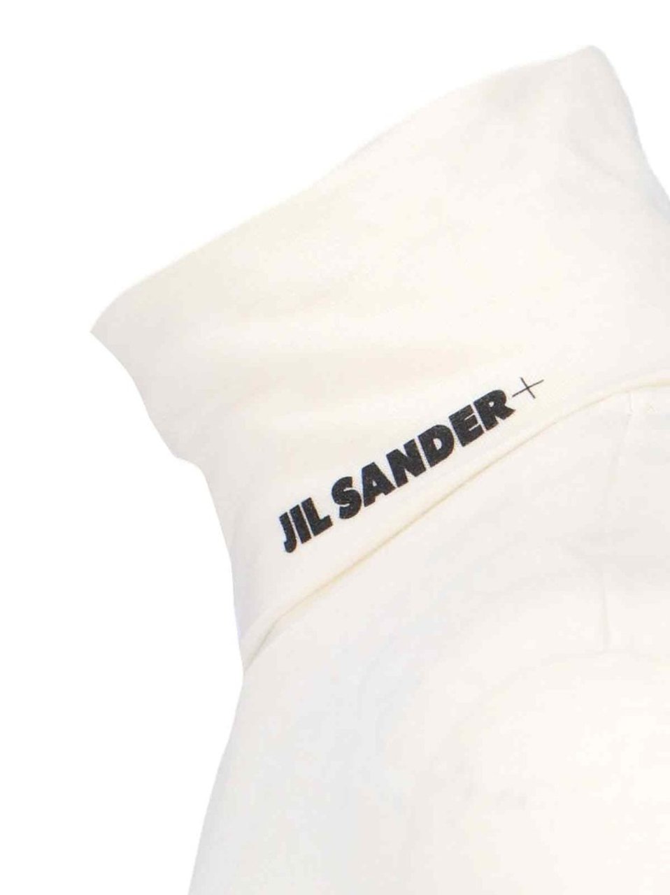 Jil Sander Logo Turtleneck – Cream Neutraal