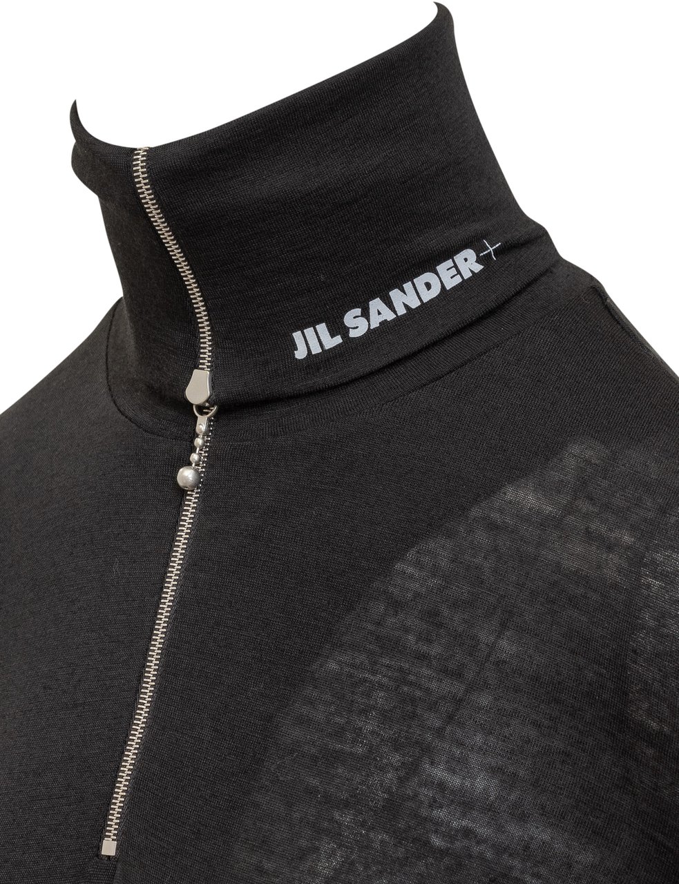 Jil Sander T-Shirt con Logo Zwart