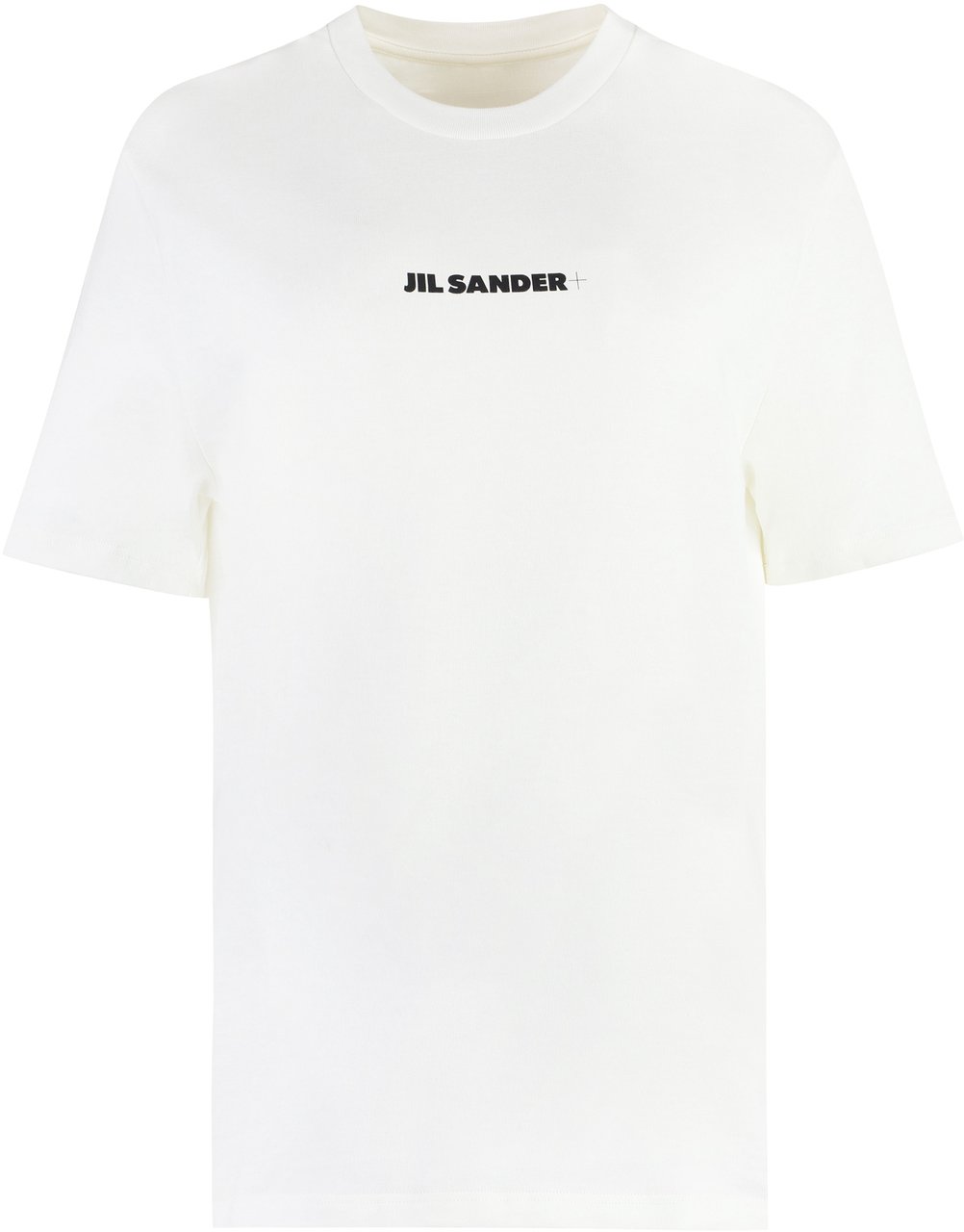 Jil Sander Logo cotton t-shirt Wit
