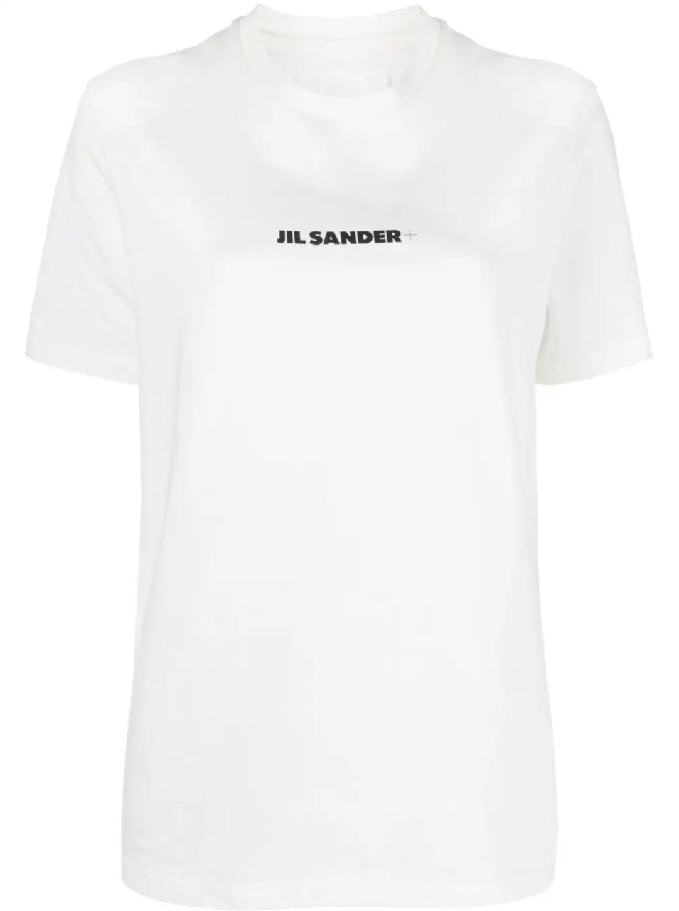 Jil Sander Logo Plus T-shirt Ss White/black Wit