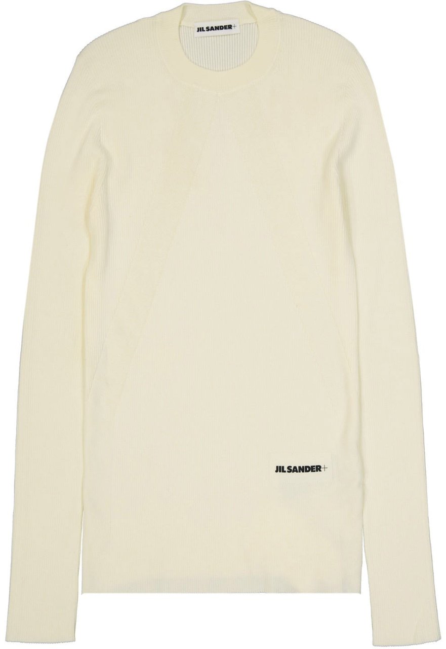 Jil Sander Jil Sander Logo Fitted Jumper Wit