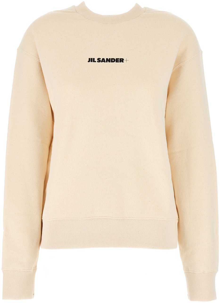 Jil Sander Jil Sander Sand cotton oversize sweatshirt Beige