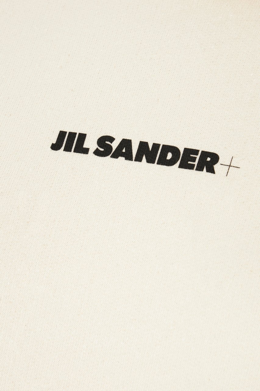 Jil Sander Jil Sander Ivory cotton oversize sweatshirt Neutraal