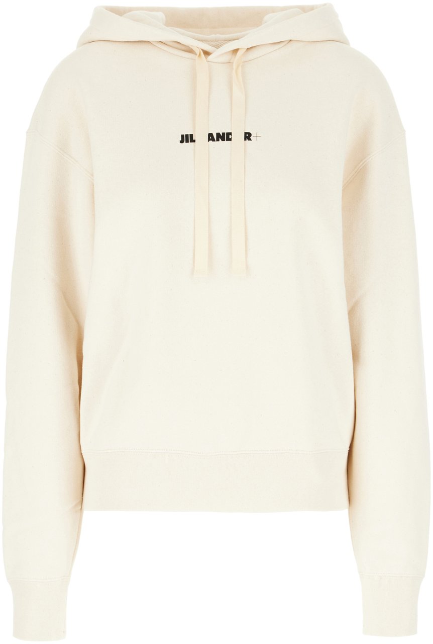Jil Sander Jil Sander Ivory cotton oversize sweatshirt Neutraal