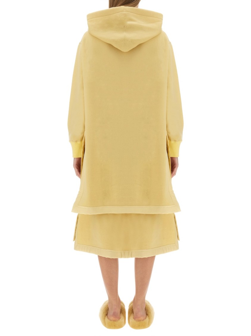 Jil Sander Relaxed-Fit Oversized Hoodie With Drawstring Closure Geel