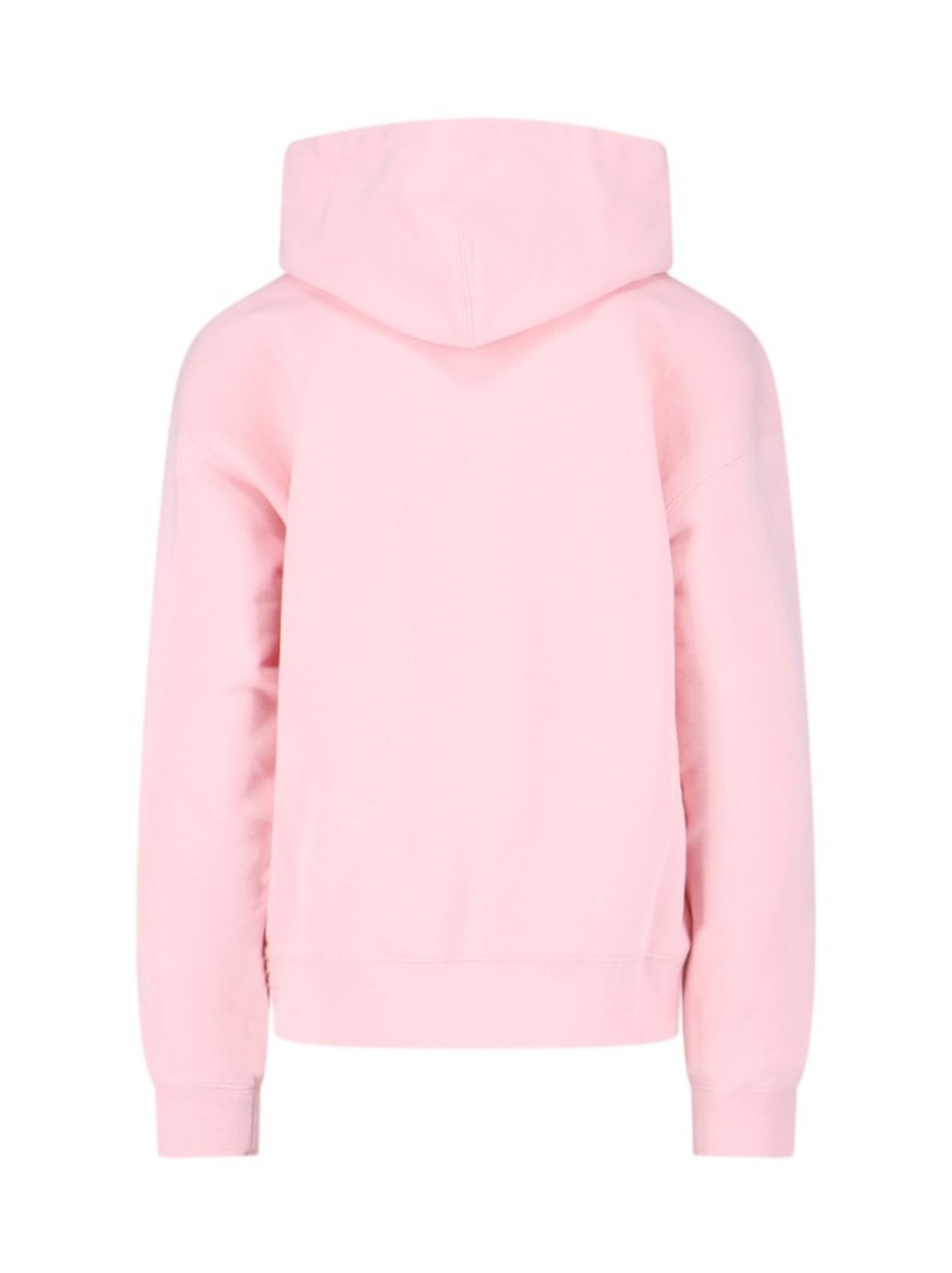 Jil Sander Embroidered Logo Cotton Hoodie Roze