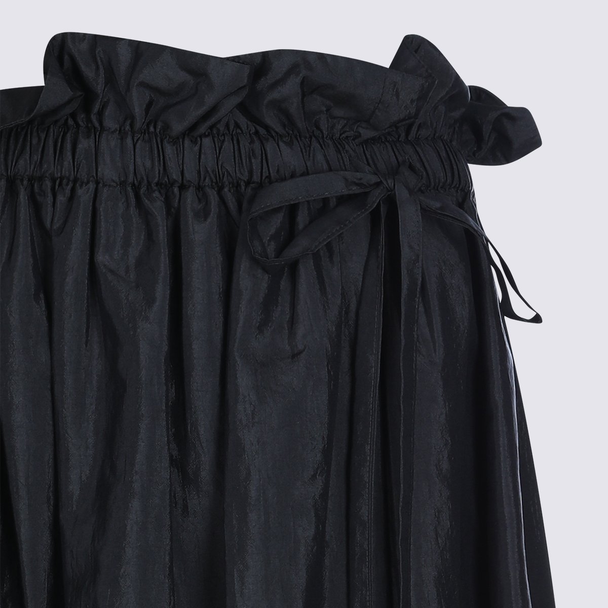 Jil Sander Black High-Waisted Maxi Skirt Zwart
