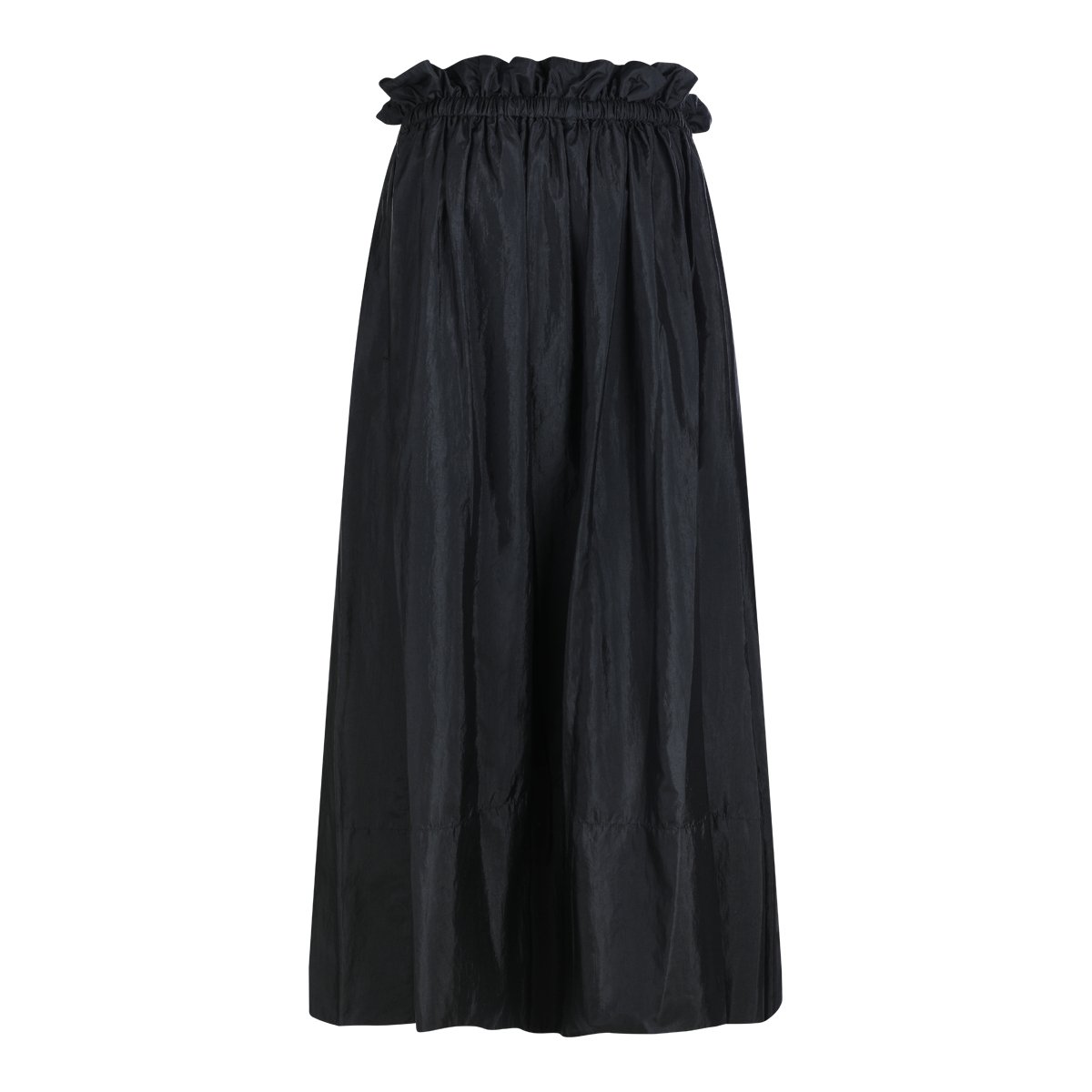 Jil Sander Black High-Waisted Maxi Skirt Zwart