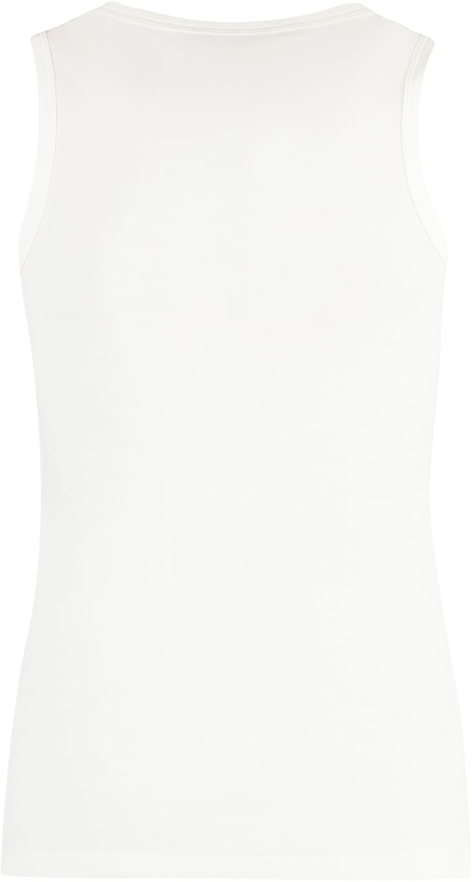 Jil Sander Cotton tank top Wit
