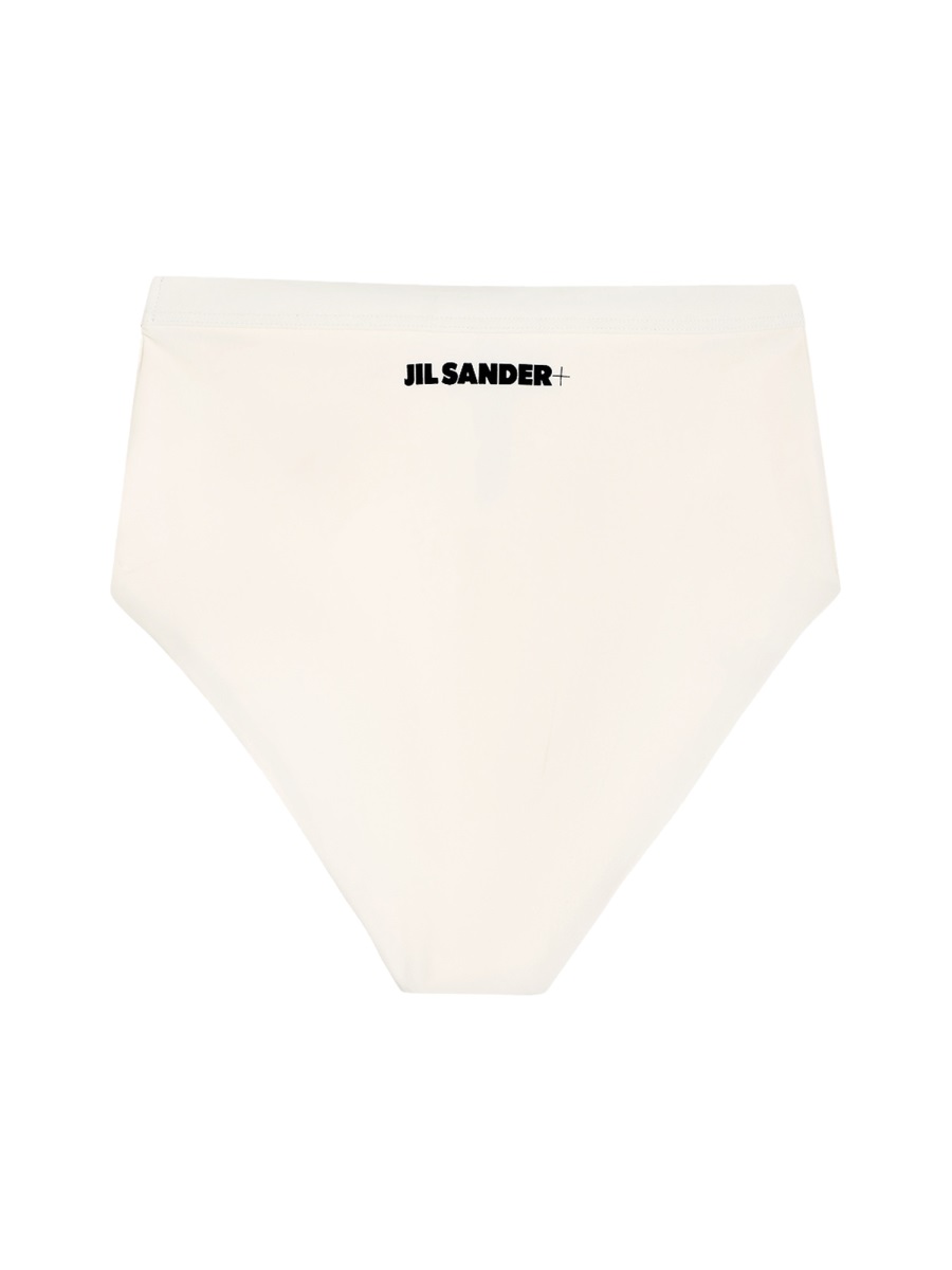 Jil Sander High-Waisted Bikini Briefs with Logo Band Neutraal