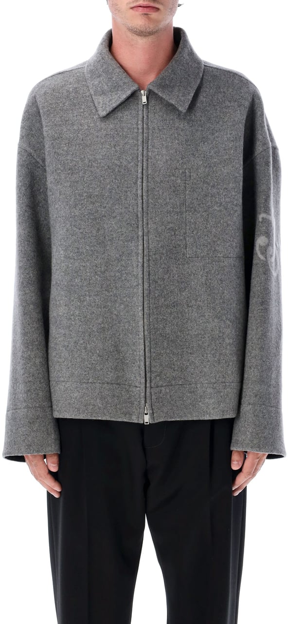 Jil Sander Blouson 170 Emb Db Pebble Grijs