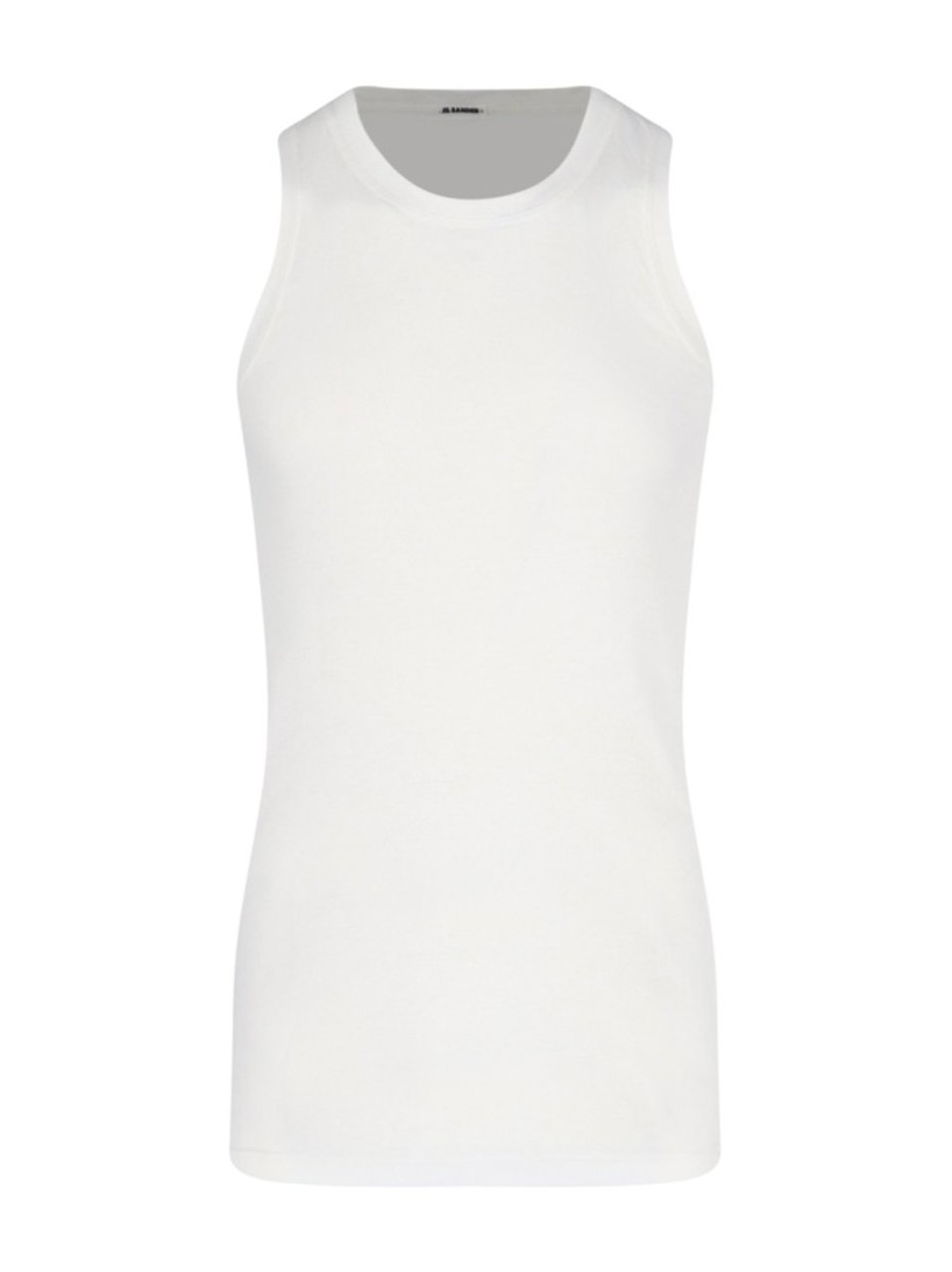 Jil Sander Cotton T-Shirt and Tank Top Set in Neutral Shades Wit