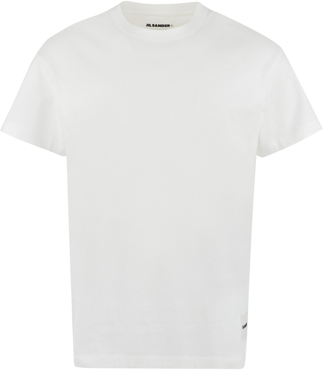 Jil Sander Set of three cotton t-shirts Wit