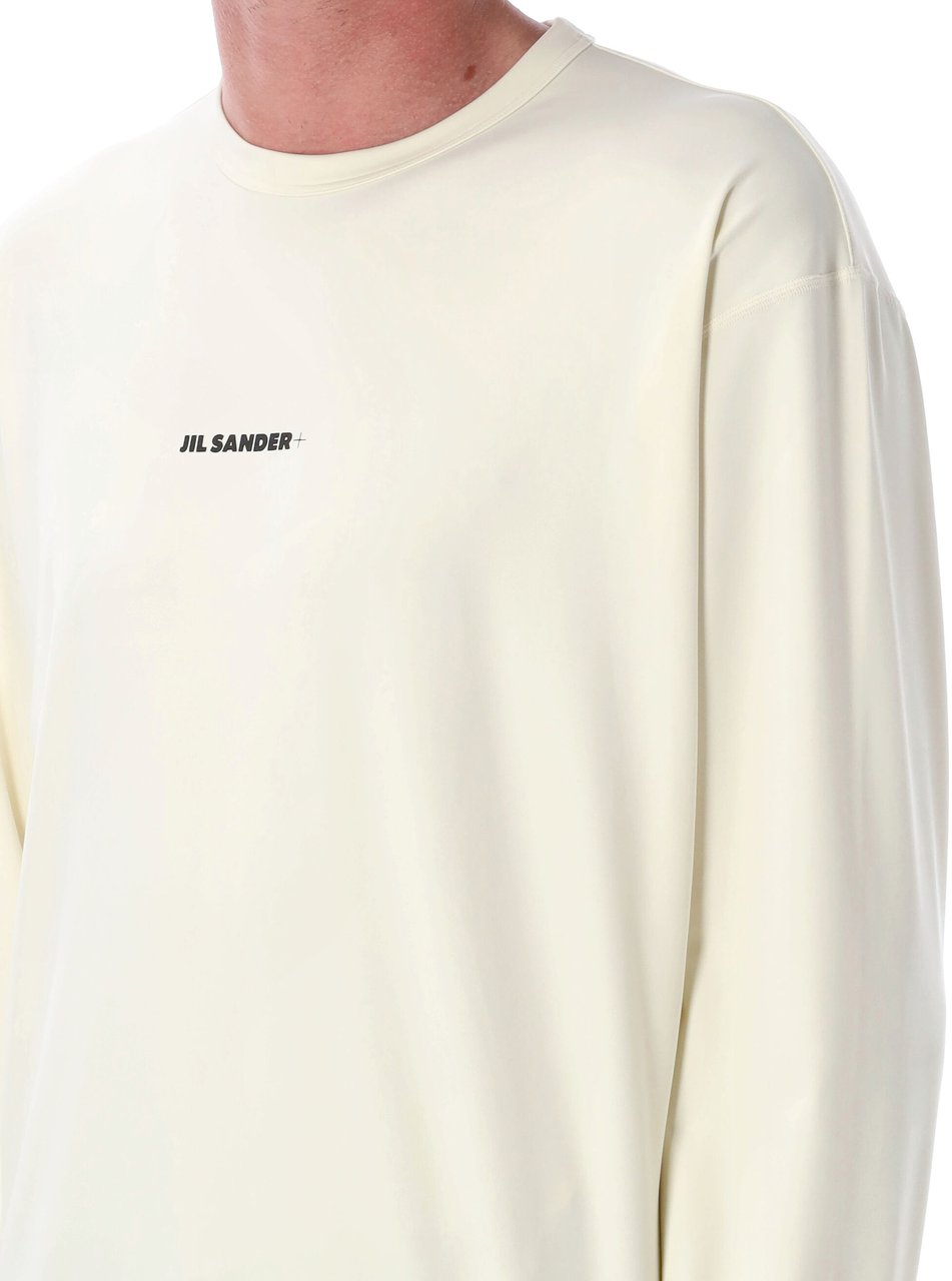 Jil Sander T-Shirt 022 Cn Ls Coconut Wit