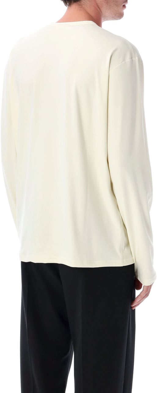 Jil Sander T-Shirt 022 Cn Ls Coconut Wit