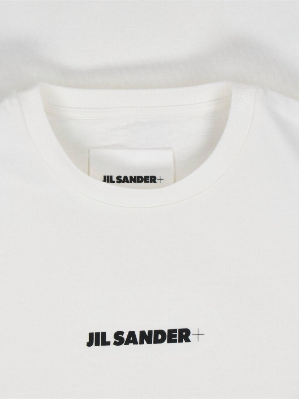 Jil Sander White T-Shirt With Subtle Logo Wit