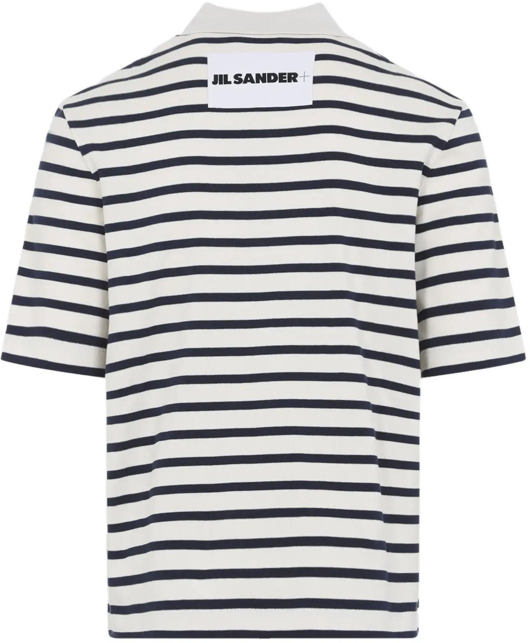 Jil Sander Polo 104 Ss White/blue Wit