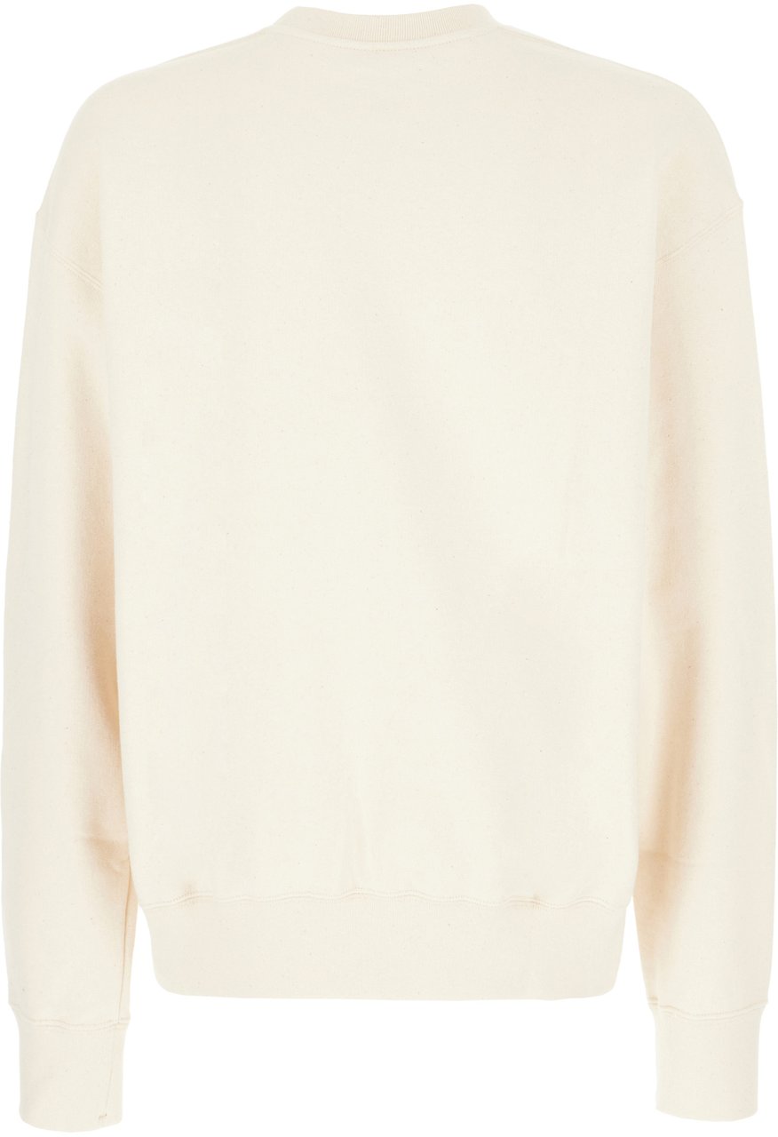 Jil Sander Jil Sander Sand cotton oversize sweatshirt Neutraal