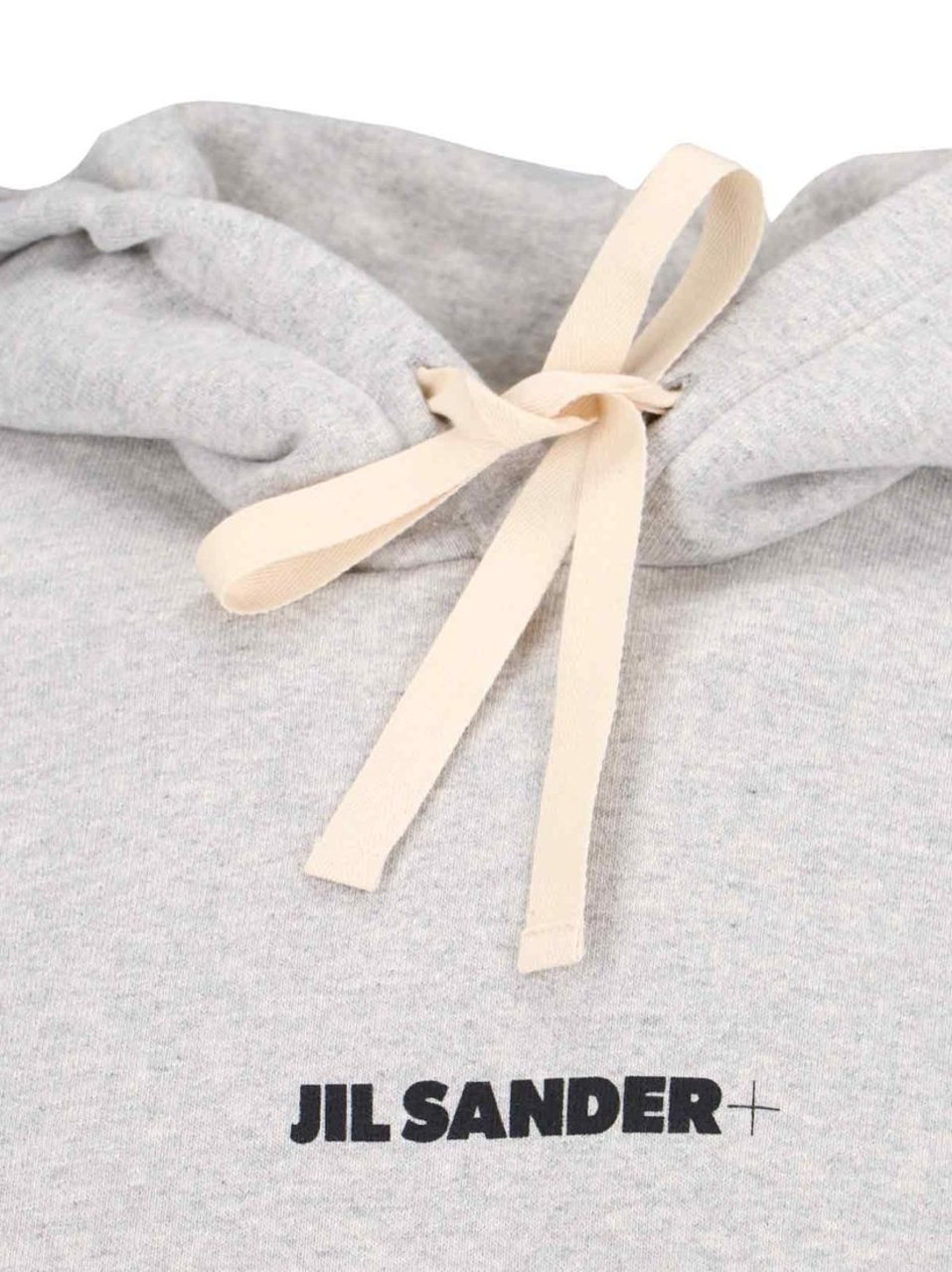 Jil Sander Logo Hooded Sweatshirt – Grey Grijs