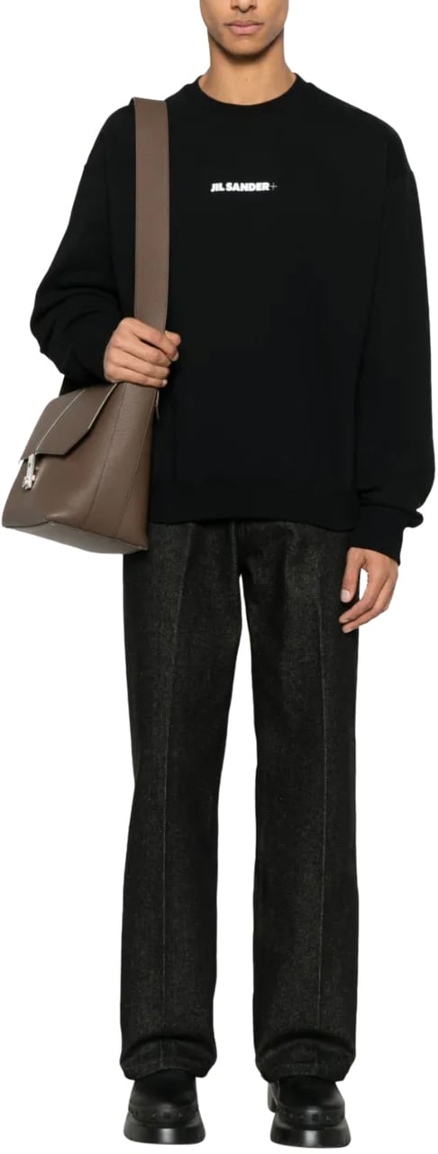 Jil Sander Logo Sweatshirt Black Zwart