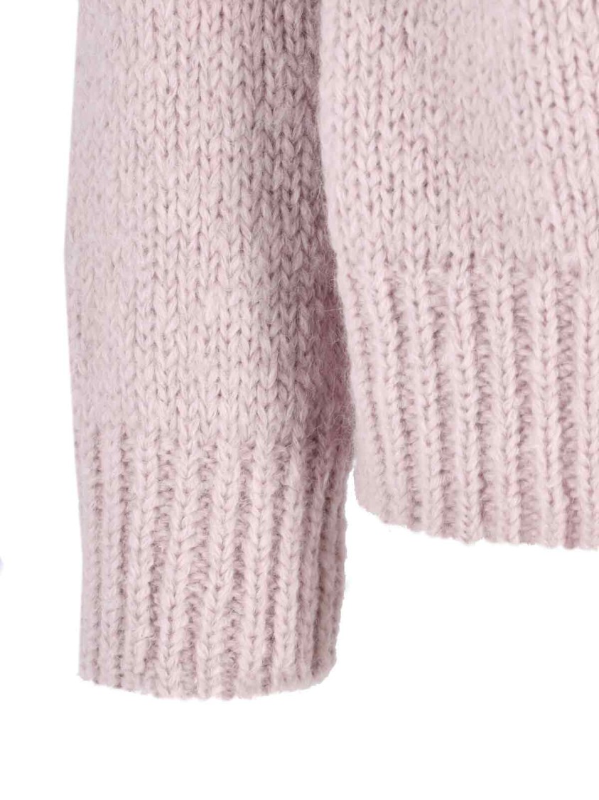 Jil Sander Zip Knit Sweater – Pink Roze