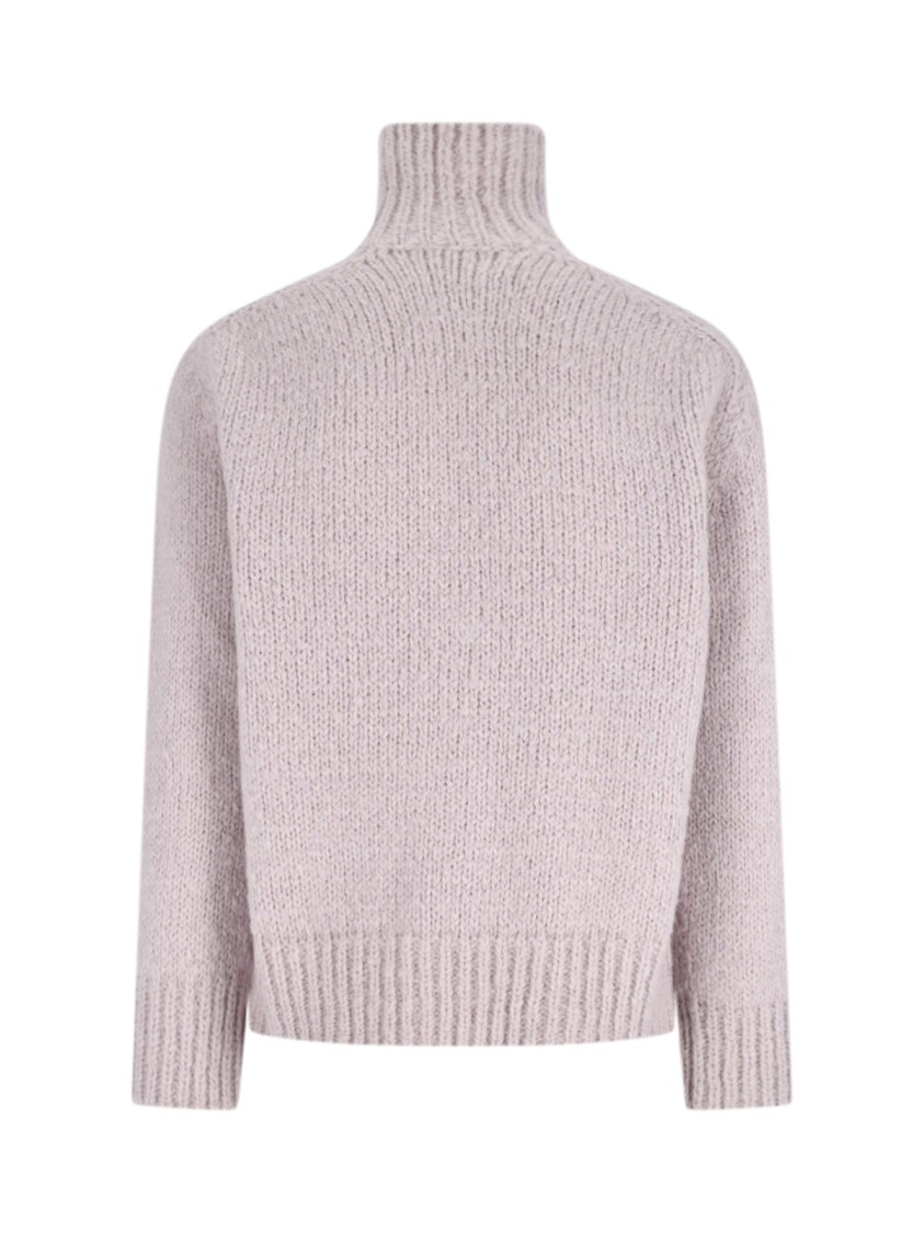 Jil Sander Zip Knit Sweater – Pink Roze