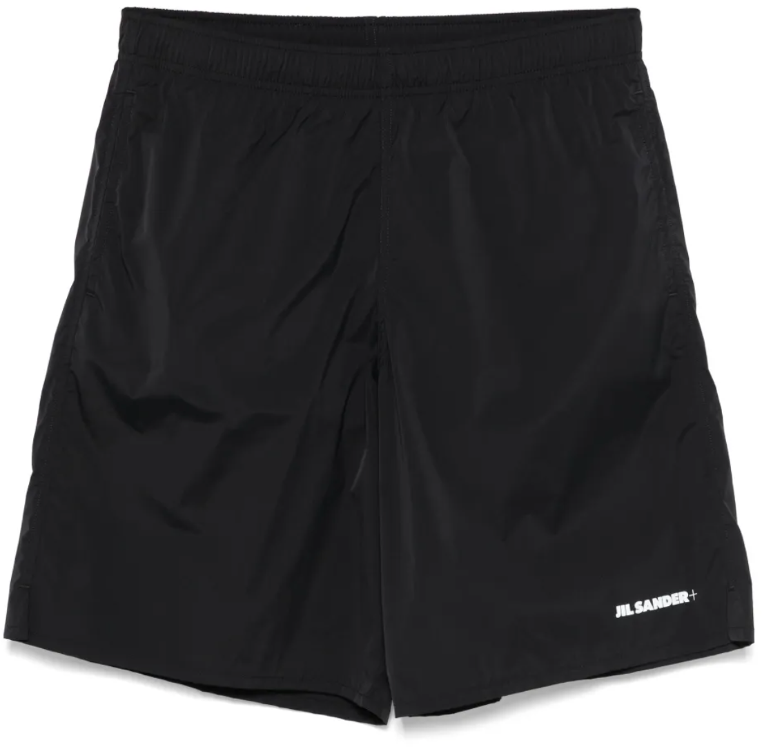 Jil Sander Long Boxer Black Zwart