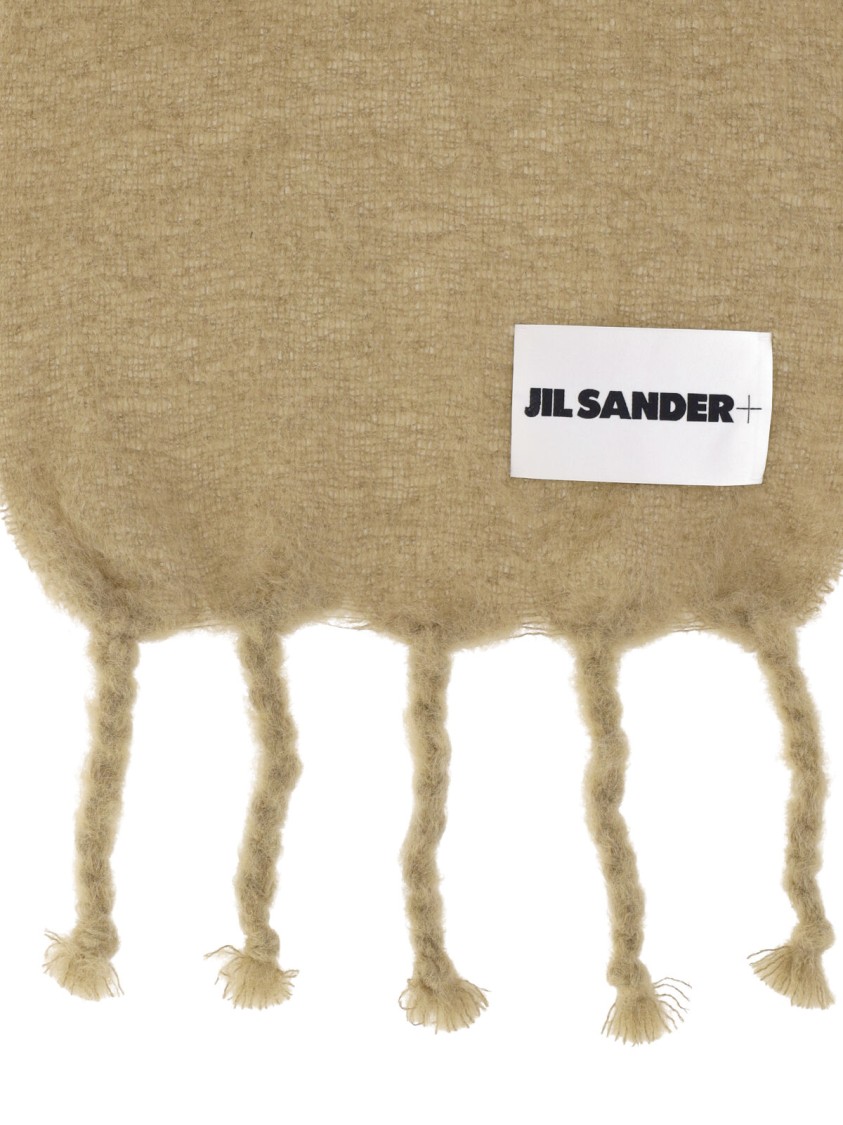 Jil Sander Mohair And Wool Scarf – Beige Neutraal