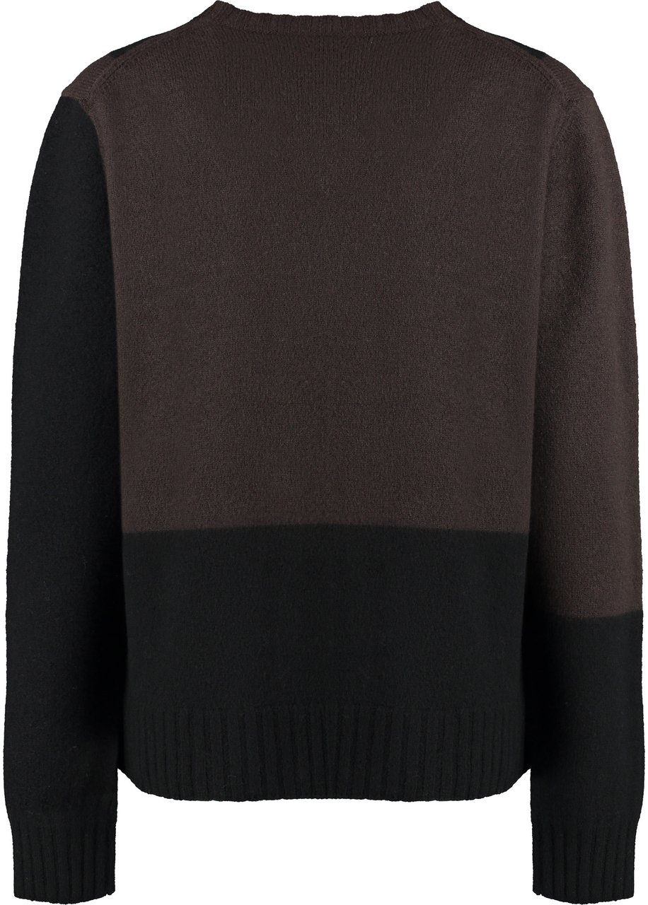 Jil Sander Crew-neck wool sweater Bruin