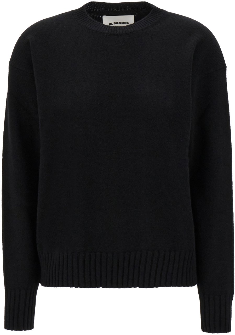 Jil Sander Jil Sander Black cashmere oversize sweater Zwart