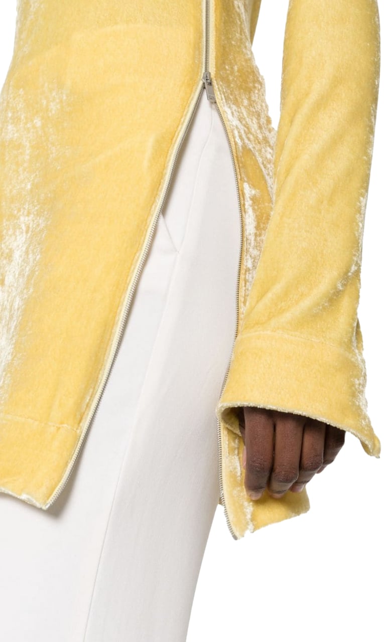 Jil Sander Top With Velvet Details Royal Yellow Geel