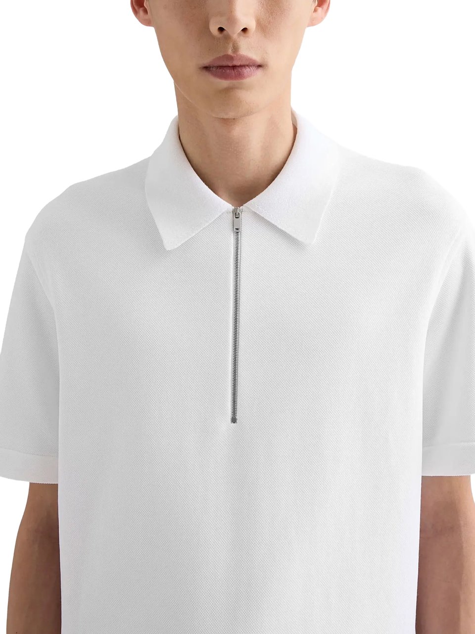 Jil Sander Polo Ss White Wit