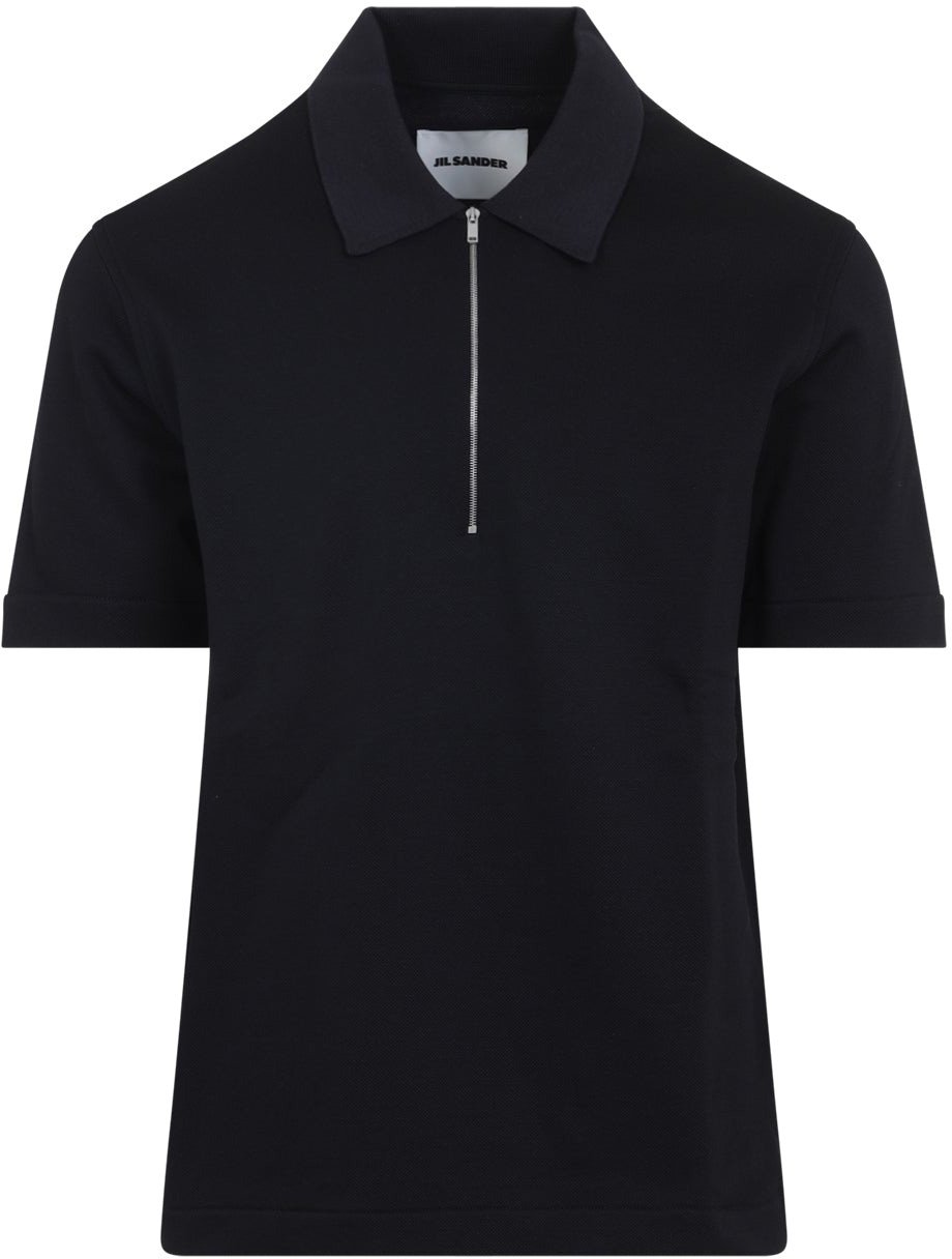 Jil Sander Knitted Collar Polo Divers