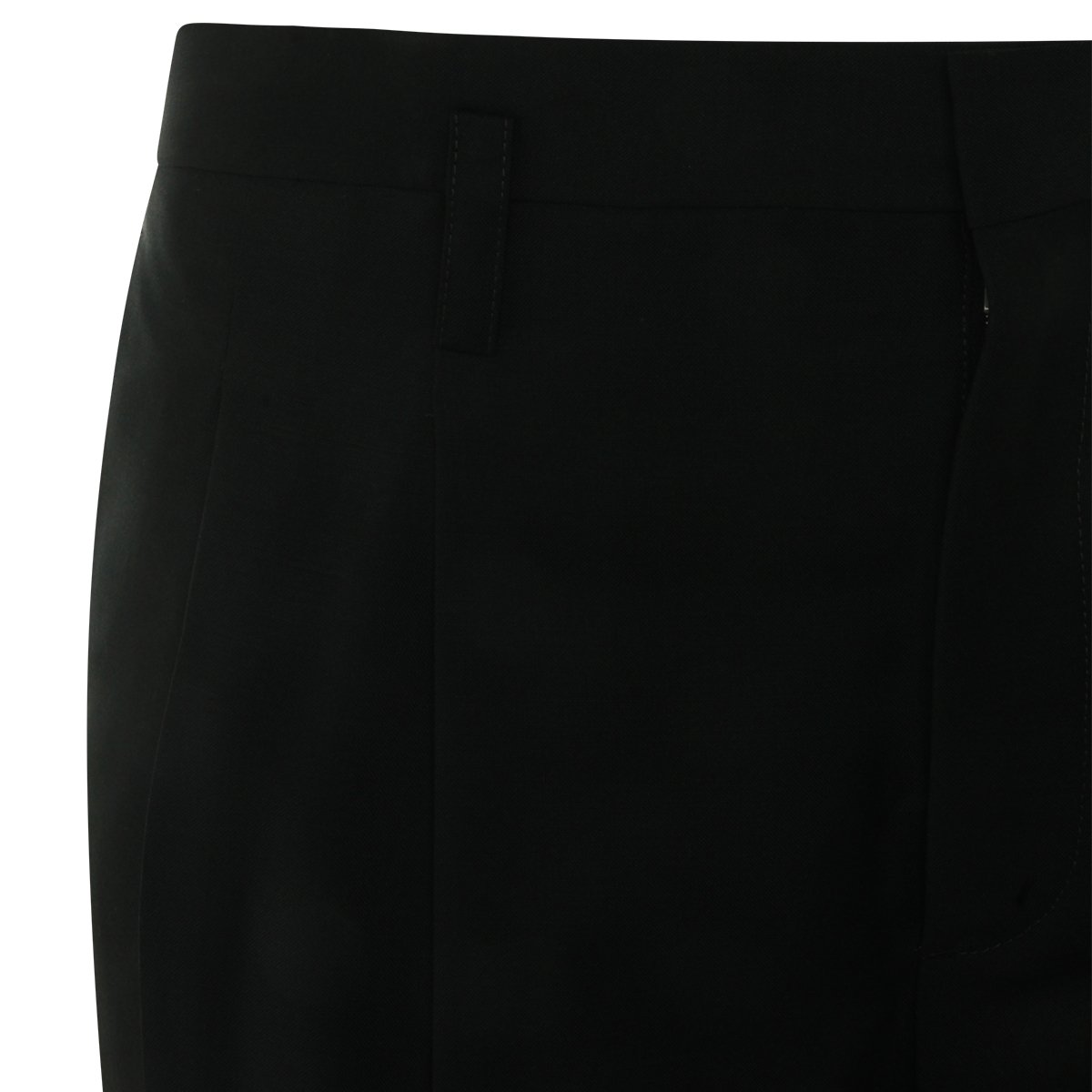 Jil Sander Regular Fit Virgin Wool Trousers With Clean Lines And Tailored Silhouette Zwart
