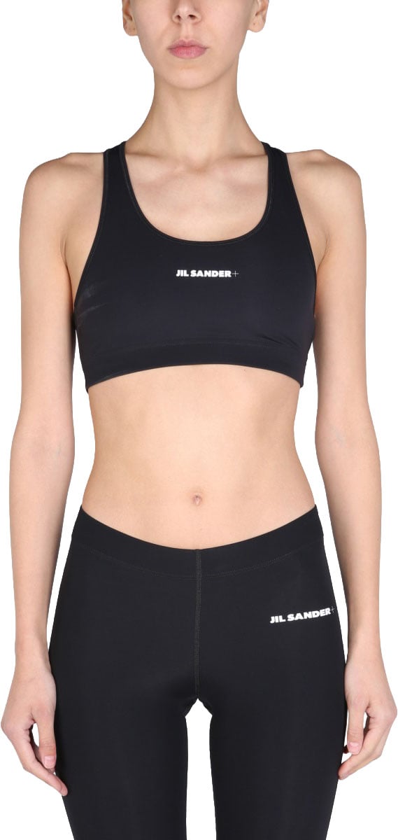 Jil Sander Logo Sports Bra Zwart